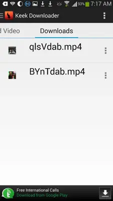 Keek Downloader android App screenshot 1
